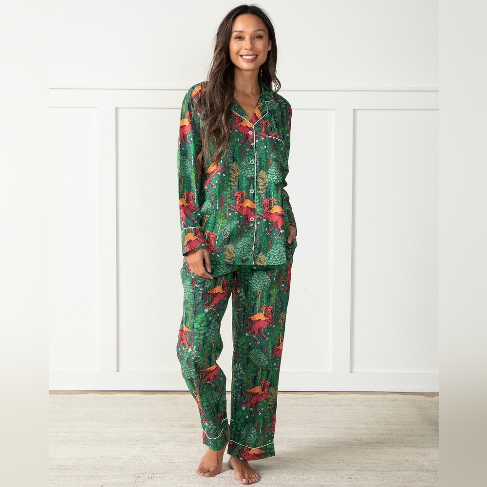 Printfresh Jersey Devil Cotton Pajama Set - long sleeve top and pants